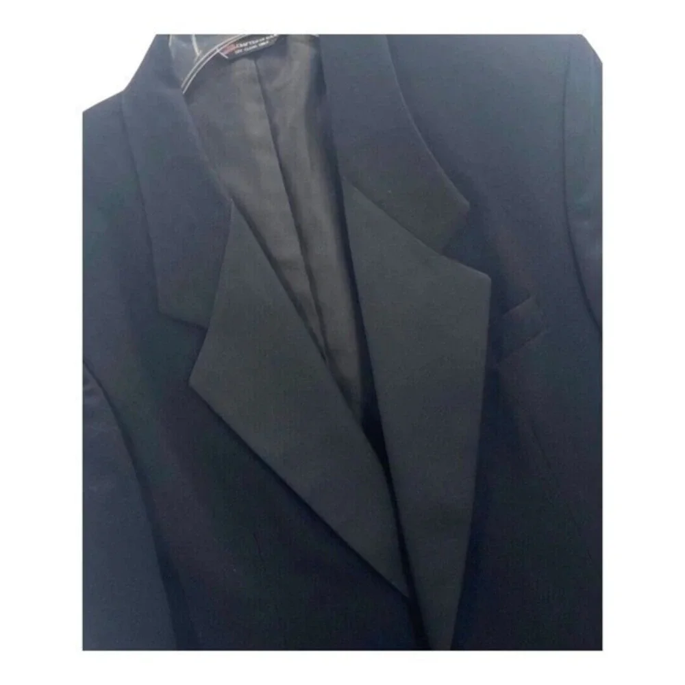 Raffinati Gold Formal Black‎ Tuxedo Style Jacket Polyester Made In USA 39 S